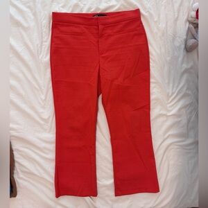 Zara Coral-Red Tailored Dress Pants - XL size